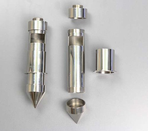 675 1035T100 316 ss 100 ml
Nominal Sample Volume: 100 ml
Over all Length: 190 mm
Max Diameter: 52 mm Weight: 595 gm
Finish: <1 microns Ra
Recommended Storage Conditions:Dry and ambient temperature