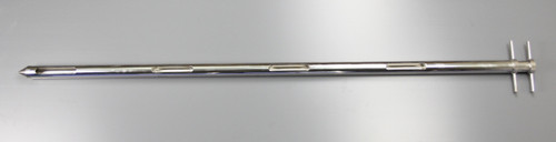 Part No. 1220J1500
Description Jumbo Pocket Sampler 1500mm
Material of Construction: 316 stainless steel
Overall Length: 1570mm
Diameter of Outer Tube: 40mm
Nominal Pocket Volume: 90ml
Number of Pockets: 4
Pocket Positions:
Weight: 5.6 kg
Surface Finish: Ra < 1microns
Recommended Storage Conditions: Dry and ambient temperature Part No. 1220J1500
Description Jumbo Pocket Sampler 1500mm
Material of Construction: 316 stainless steel
Overall Length: 1570mm
Diameter of Outer Tube: 40mm
Nominal Pocket Volume: 90ml
Number of Pockets: 4
Pocket Positions:
Weight: 5.6 kg
Surface Finish: Ra < 1microns
Recommended Storage Conditions: Dry and ambient temperature