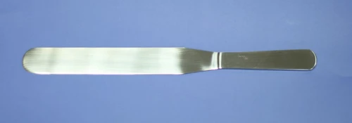 Description Pallet Knife 200mm
Material of Construction: Stainless Steel - grade 420
Method of Construction: Single piece, crevice free