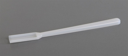 Description: Disposable Micro Spatula HDPE
Use: Single use, disposable spatula
Material of Construction: High Density Polyethylene (HDPE)
-FDA acceptable CFR 177.1520
-EU Regulations 10/2011 compliant
-EC Regulations 1935/2004 compliant
-BSE/TSE free
Method of Construction: Single piece, injection molded
Nominal Volume: 2 ml 
Overall Length: 175 mm 
Spatula Blade Length: 40 mm 
Blade Width: 13 mm 
Nominal Weight: 4g
Molding & Primary Packing Environment:  Class 100,000 Cleanroom
Individually Bagged? Yes (heat sealed PE/PET bag)
Method of Sterilization:  N/A
Number of Scoops per Box: 100
Recommended Storage Conditions: Dry and ambient temperature
Shelf Life: 5 years from the date of manufacture Description: Disposable Micro Spatula HDPE
Use: Single use, disposable spatula
Material of Construction: High Density Polyethylene (HDPE)
-FDA acceptable CFR 177.1520
-EU Regulations 10/2011 compliant
-EC Regulations 1935/2004 compliant
-BSE/TSE free
Method of Construction: Single piece, injection molded
Nominal Volume: 2 ml 
Overall Length: 175 mm 
Spatula Blade Length: 40 mm 
Blade Width: 13 mm 
Nominal Weight: 4g
Molding & Primary Packing Environment:  Class 100,000 Cleanroom
Individually Bagged? Yes (heat sealed PE/PET bag)
Method of Sterilization:  N/A
Number of Scoops per Box: 100
Recommended Storage Conditions: Dry and ambient temperature
Shelf Life: 5 years from the date of manufacture