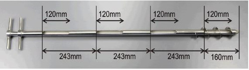Part No. 1216A1000
Description Powder Trier 1000 mm
Material of Construction: 316 stainless steel
Outer Diameter of Outer Tube: 25mm
Inner Diameter of Inner Tube: 17mm
Overall Length: 1050mm
Slot Length: 120mm
Number of Slots 4
External Polish: <1 Micron Ra
Internal Polish: None
Nominal Weight of Sampler: 1906g