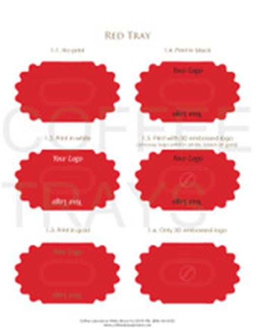 High quality Red Polystyrene Sample Trays