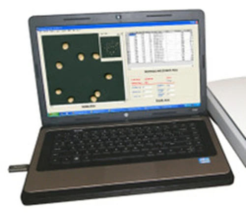 Parameters : It calculates the Length(L), breadth (B) L/B Ratio, Area and shape parameters like elongation, compactness of individual seeds & color RGB value .

Classification : Seed can be classified according to
user specified parameters in categories like “Head”, “Medium”, ”Small” etc.

Data Logging : Classification parameters of Seed can be stored in database 
index with seed names.

Bean Weight : Individual Bean weights can also be
calculated from the basic morphological parameters.

Statistical Analysis   : Graphical statistical analysis and text
output is also simultaneously generated indicating number of beans in each category with their individual parameters

Protected with USB Dongle.