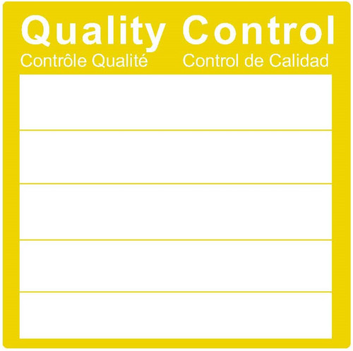 High-strength adhesive for reliable attachment
Dimensions: 95 x 95 mm for ample labeling area
Quantity of 500 labels per roll for continuous use
Clear yellow printing on a white background for improved legibility
Recommended storage in dry, ambient temperature to maintain label integrity