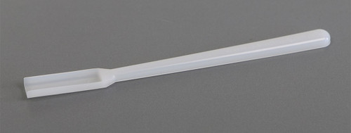 Description: Disposable Micro Spatula HDPE
Use: Single use, disposable spatula
Material of Construction: High Density Polyethylene (HDPE)
-FDA acceptable CFR 177.1520
-EU Regulations 10/2011 compliant
-EC Regulations 1935/2004 compliant
-BSE/TSE free
Method of Construction: Single piece, injection molded
Nominal Volume: 2 ml 
Overall Length: 175 mm 
Spatula Blade Length: 40 mm 
Blade Width: 13 mm 
Nominal Weight: 4g
Molding & Primary Packing Environment:  Class 100,000 Cleanroom
Individually Bagged? Yes (heat sealed PE/PET bag)
Method of Sterilization:  Gamma Irradiation (25-45kGy)
Number of Scoops per Box: 100
Recommended Storage Conditions: Dry and ambient temperature
Shelf Life: 5 years from the date of manufacture