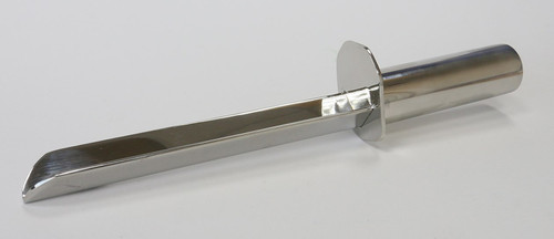 Description V-Spatula 145mm x 33 mm
Method of Construction: Crevice free, all welds ground and polished
Materials: 316L stainless steel
Surface Finish: Better than 0.5 microns Ra
Overall Length: 227 mm
Blade Length: 145 mm
Maximum Blade Width: 33 mm
Nominal Weight: 160g
Recommended Storage Conditions: Dry and ambient temperature Description V-Spatula 145mm x 33 mm
Method of Construction: Crevice free, all welds ground and polished
Materials: 316L stainless steel
Surface Finish: Better than 0.5 microns Ra
Overall Length: 227 mm
Blade Length: 145 mm
Maximum Blade Width: 33 mm
Nominal Weight: 160g
Recommended Storage Conditions: Dry and ambient temperature