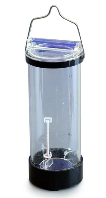 Description Deep Water Sampler 1L
Material of Construction: Plexiglass
Nominal Volume: 1L
Body Height: 300mm
Maximum Height inc. Handle: 380mm
Body Diameter: 100mm
Graduation Marks: Yes (every 0.25L)
Weight: 750g