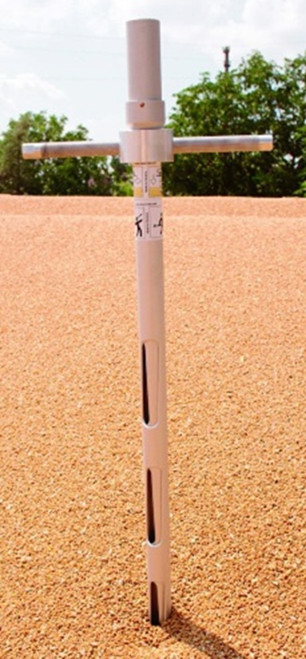 Description Grain Spear 1500mm
Materials of Construction: Aluminum
Method of Construction: Tip riveted to outer tube
Surface Finish: Anodized aluminum
Overall Length: 1485mm
Max. Sampling Depth: 1090mm
Number of Slots: 6
Slot Length: 122mm
Max. Slot Width: 22mm
Body Diameter: 35mm
Max. Sample Volume: 525ml
Nominal Weight: 1.35Kg
Recommended Storage Conditions: Dry and ambient temperature