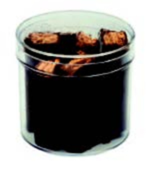 The disposable sample containers (PS 14 and PS 40) ensure optimal utilization of the volume in the sample holder. They prevent the sample holders from coming into direct contact with the product being tested, thereby preventing soiling or cross contamination. The disposable sample containers also provide a convenient means of collecting and storing samples.