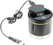 The AwEasy is a mobile device for easy and fast measurements of the water activity. The measurement head with Bluetooth
can be used with the Smartphone together with the AwEasy App for iOS and Android. The AwEasy has also a small display, a
light ring as an indicator and a wireless charger for an easy handling