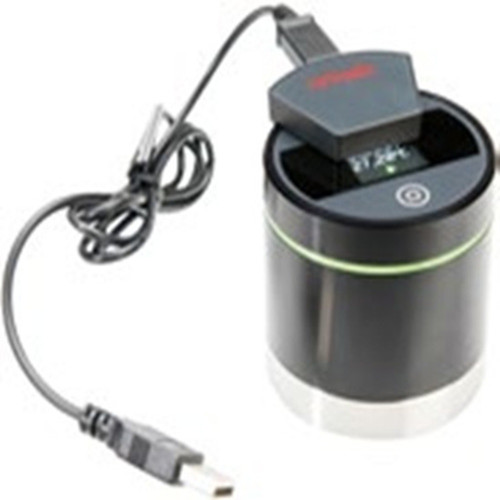 The AwEasy is a mobile device for easy and fast measurements of the water activity. The measurement head with Bluetooth
can be used with the Smartphone together with the AwEasy App for iOS and Android. The AwEasy has also a small display, a
light ring as an indicator and a wireless charger for an easy handling