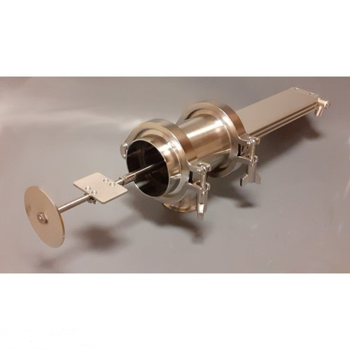 Smart Scraper MIDI pneumatic sampler for cohesive media for  200mm
pneumatic actuated sampler for down pipes as per
configuration~100ml / stroke according to data sheet