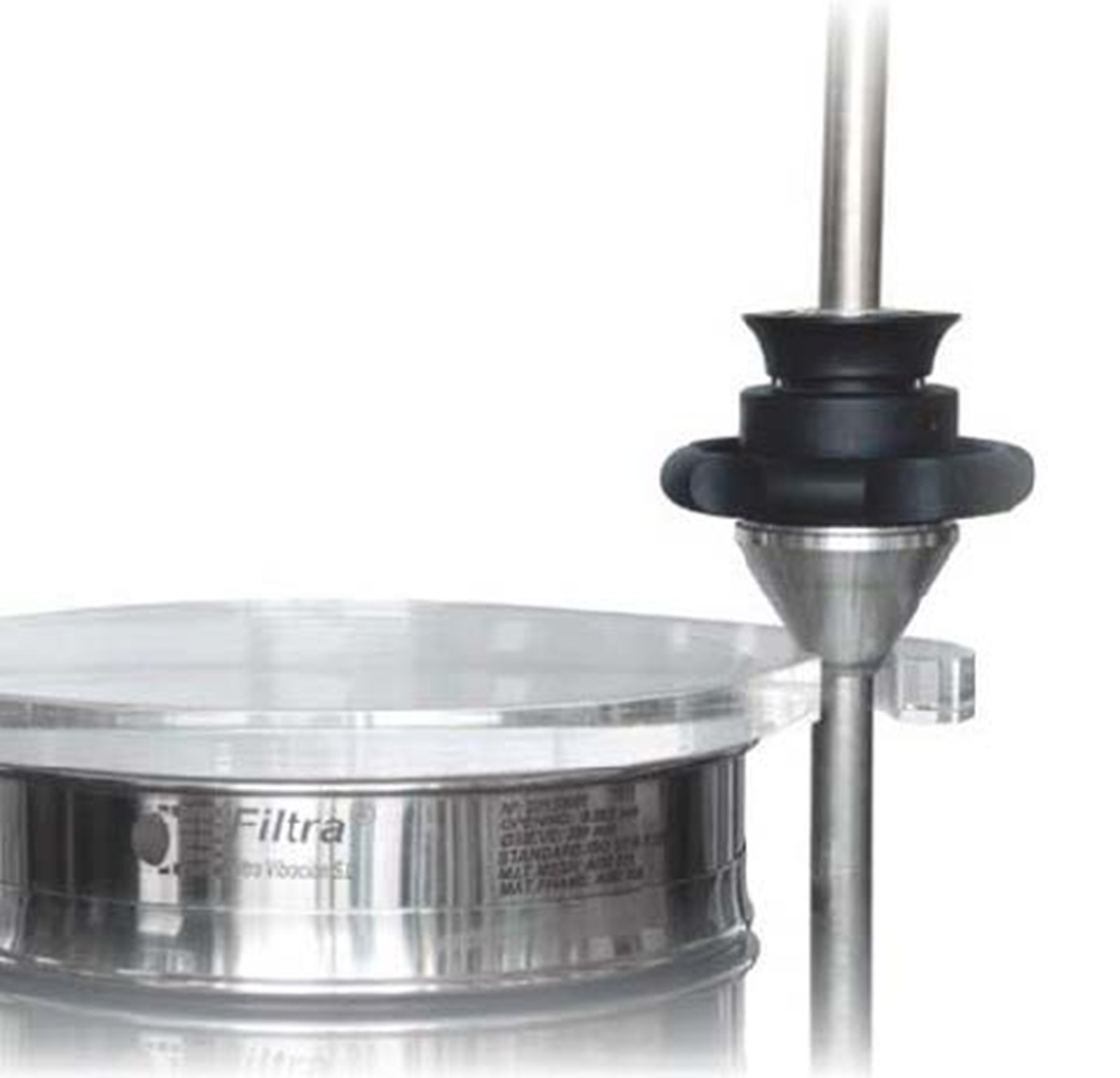 easy press fastening filtra sieve shaker