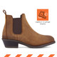 The Frye Supply Women's Safety-Crafted Chelsea Boot - FR40502F features a comfort crafted insole