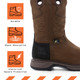 Frye Supply FR40101 Work Boot is durable, shock absorbing and provides electrical hazard protection