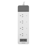 Connect Smart 4 Outlet Power Board with 2x USB