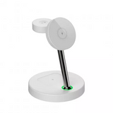 Laser 3 in 1 Wireless Charging Station for Apple - White