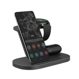 Laser 3 in 1 Android Wireless Charging Station - Black