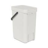 Brabantia Sort & Go Waste Bin 12L Light Grey