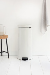 Brabantia NewICON Pedal Bin 30L White with 20 Free Bin Liners