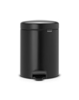 Brabantia NewICON Pedal Bin 5L Matt Black with 20 Free Bin Liners