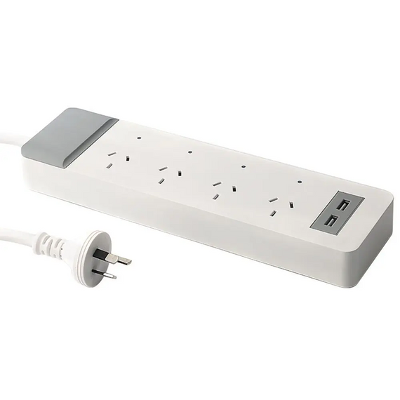 Connect Smart 4 Outlet Power Board with 2x USB