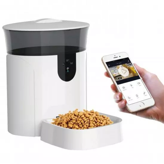 Tech 4 Pets Smart Pet Feeder with HD Camera 7L