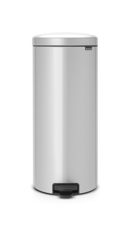 Brabantia NewICON Pedal Bin 30L Metallic Grey With 20 Free Bin Liners