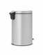 Brabantia NewICON Pedal Bin 20L Metallic Grey with 20 Free Bin Liners