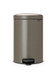 Brabantia NewICON Pedal Bin 20L Platinum with 20 Free Bin Liners