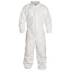 TSL Approved Heavy Duty Disposable Coverall w/ Collar and Elastic Cuffs & Back 