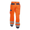 Dassy DASSY Buffalo (200431) High visibility work trousers with knee pockets Orange/Navy 