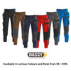 Dassy DASSY Flux (200975) Work trousers with stretch multi-pockets and knee pockets Black 