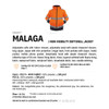  Dassy MALAGA High Visibility Orange/Navy Softshell Jacket 