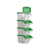  Topstore Multi Function Picking Bins with Lids. Mixed colour lids, 50 Ltr 