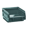 Mobil Plastic Mobil Semi Open Louvred Picking Bin Containers Grey 