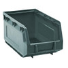 Mobil Plastic Mobil Semi Open Louvred Picking Bin Containers Grey 