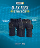 Dassy DASSY Trix (250083) Work shorts with stretch and multi-pockets Navy/Grey 