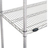 TSL Approved Chrome Wire 4 Shelf Cart 79" High 