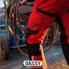Dassy DASSY Dynax 200980 Work trousers w/ stretch & knee pockets Red/Black 