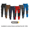 Dassy DASSY Flux (200975) Work trousers with stretch multi-pockets and knee pockets Blue/Grey 