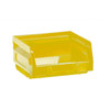 Mobil Plastic Mobil Semi Open Louvred Picking Bin Containers Yellow 
