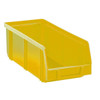 Mobil Plastic Mobil Semi Open Louvred Picking Bin Containers Yellow 