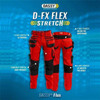 Dassy DASSY Flux (200975) Work trousers with stretch multi-pockets and knee pockets Red/Black 