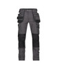 Dassy DASSY Matrix (201070) Work trousers with stretch multi-pockets and knee pockets Grey/Black 