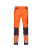 Dassy DASSY Aruba (201063) Hi-Vis Work trousers with stretch with knee pockets Orange/Navy 