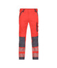 Dassy DASSY Aruba (201063) Hi-Vis Work trousers with stretch with knee pockets Red/Grey 