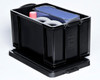  Really Useful Box Solid Black 42L  With Lid 520 x 440 x 310mm 