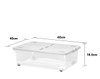 WHAM Wham 32L Box with Wheels & Folding Lid Clear/Cool Grey 