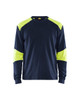  Blaklader Flame resistant long sleeve t-shirt Navy blue/Hi-vis yellow 